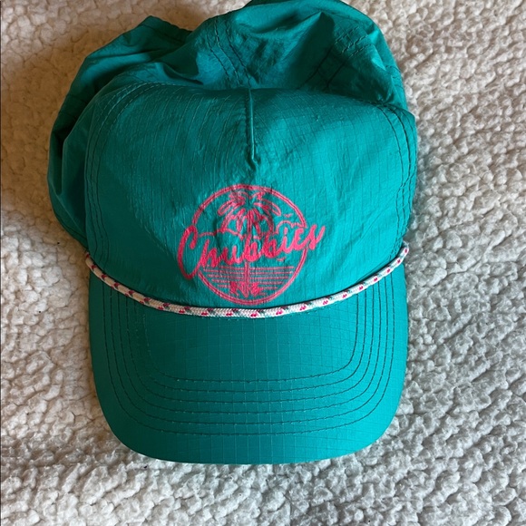 Chubbies Teal Hat with Pink Logo - Picture 1 of 1